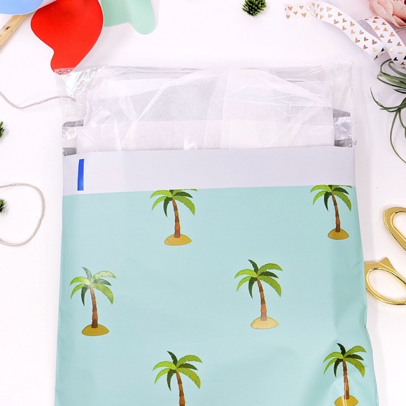 50 10X13 Palm Tree Poly Mailers CLEARANCE - Picture 4 of 6